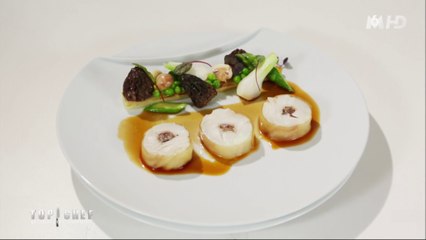 Le cabillaud farçi et jus de veau au vin jaune de Philippe Etchebest