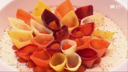 L'entrée à base de carottes d'Anne-Sophie Pic