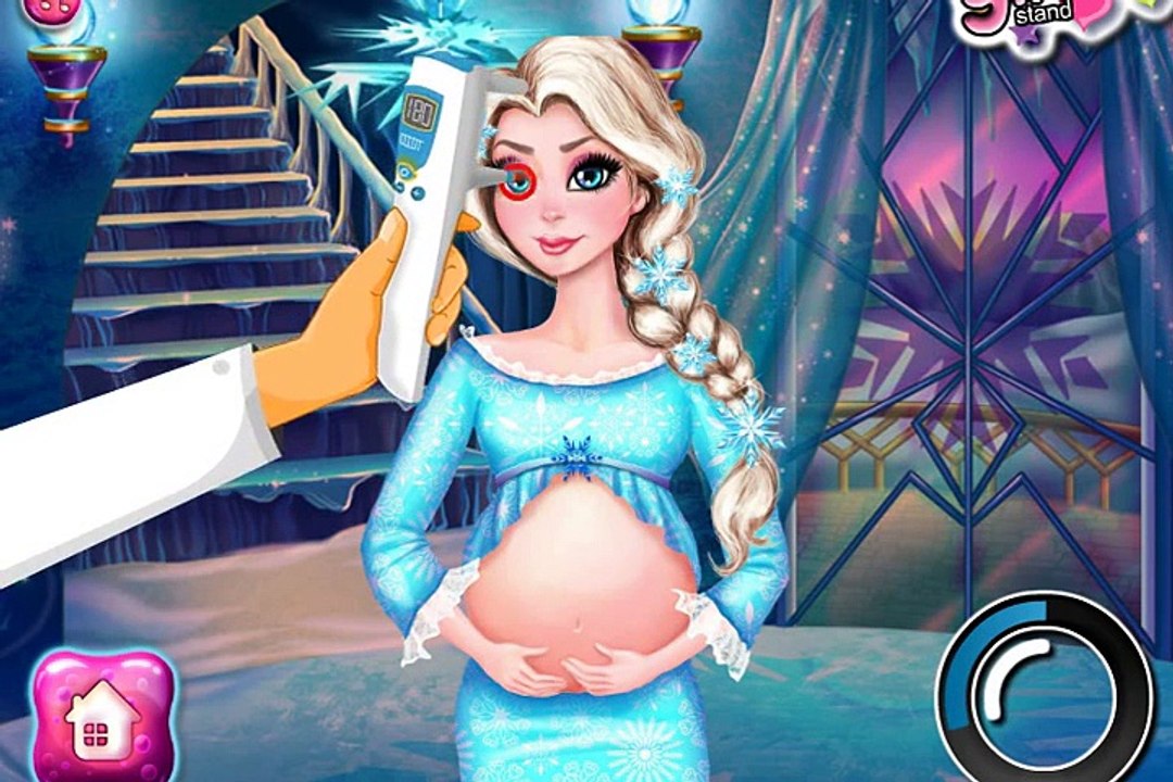 《〒》♣ Pregnant Elsa eye care doctor game - frozen princess Elsa eye doctor game