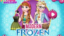 Congelés sœurs modernes habillent jeu - Makeover pour Anna et Elsa avec les tendances de la mode