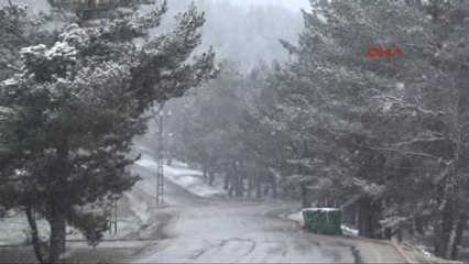 Bolu Abant'a Kar Yağdı