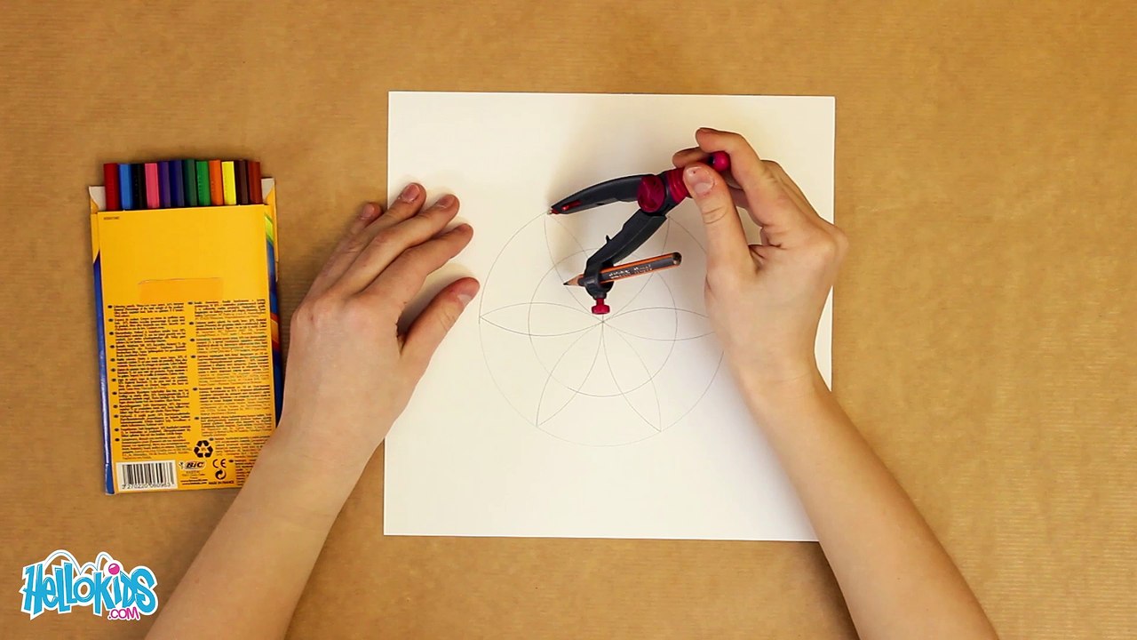 Make a compass flower