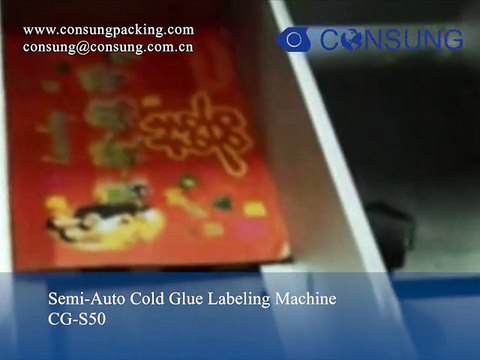 Semi automatic cold glue labeling machine wet glue labeling machine