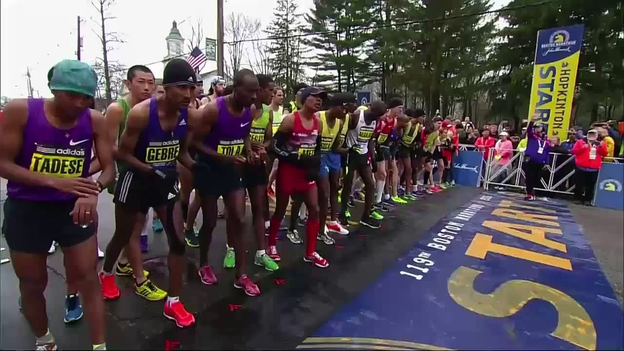 Victoire de Lelisa Desisa et  Carolina Rotich au Marathon de Boston 2015