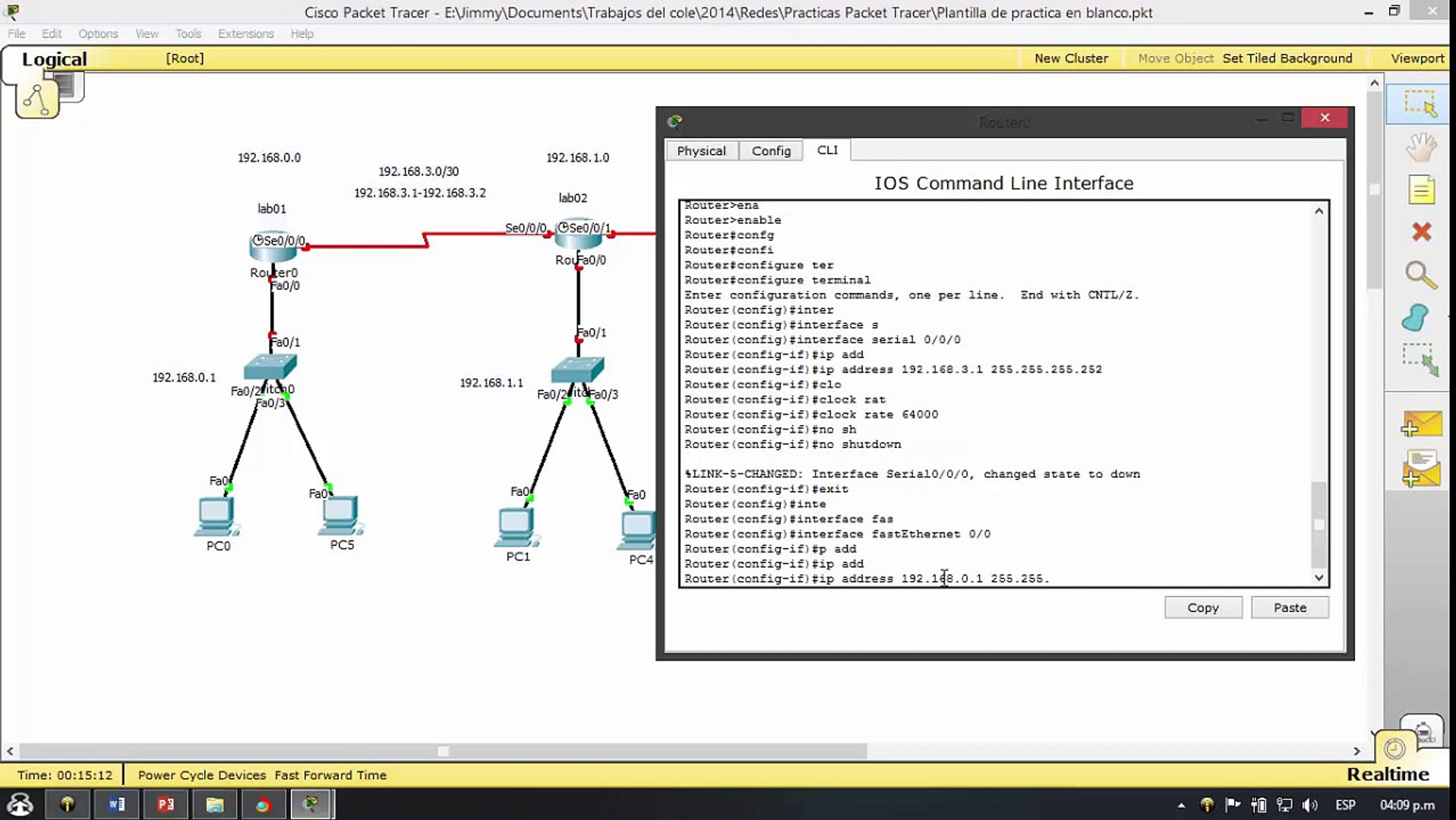 Configurar las interfaces de un router en Cisco Packet Tracer | Paso a Paso  | Tutorial 2014 - video Dailymotion