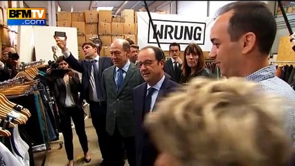 Séance shopping pour Hollande chez la marque streetwear Wrung