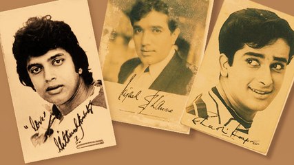 Bollywood Actors' Self-Autographed Photos