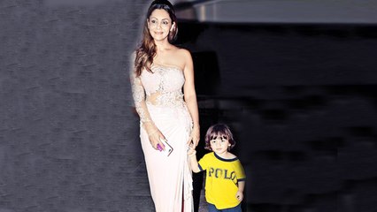 Download Video: Shah Rukh Khan’s Son AbRam Poses With Mommy Gauri Khan