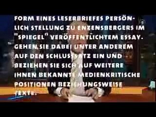 Harald Schmidt testet Zentralabitur