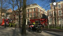 Man held over British Embassy fire in The Hague