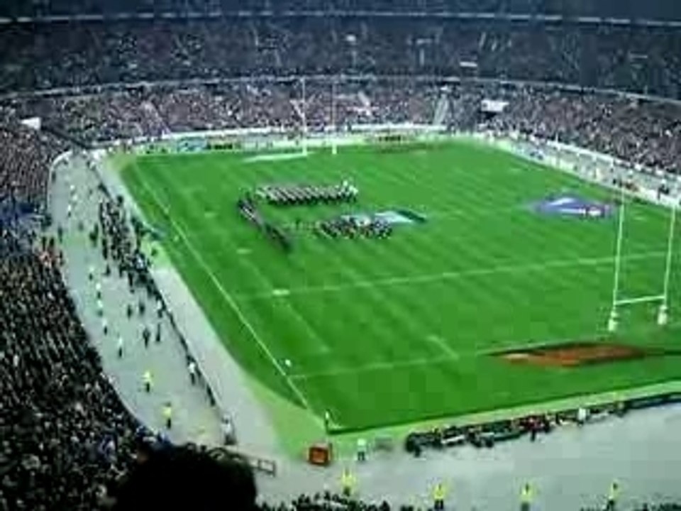l'hymne français au match FRANCE-ECOSSE