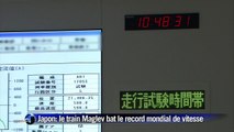 Le train japonais Maglev bat le record mondial de vitesse