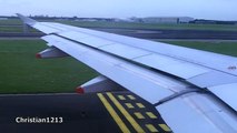Take off from Amsterdam Schiphol, British Airways Airbus A320-232 (G-EUUW)