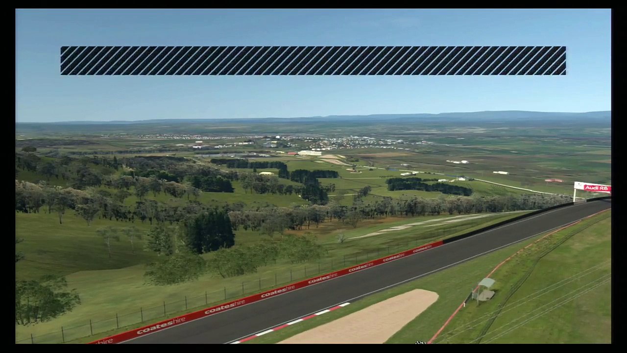 GT3 Racecar Super Lap - Mount Panorama Motor Racing Circuit - Audi R8 LMS ultra