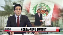Leaders of Korea, Peru discuss expanding cooperation beyond trade