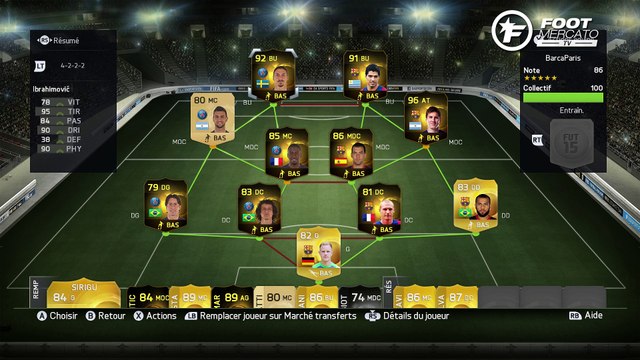 FIFA, FUT : un mélange PSG/Barça impressionnant !