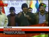 Evo Morales y dirigentes sociales en huelga de hambre por la ley electoral - Abr. 2009