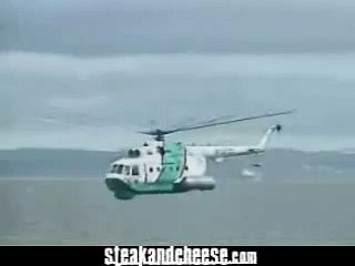 Helicopter Crashes in Water