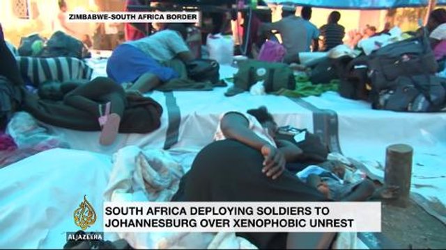 Zimbabwean migrants fleeing South Africa violence