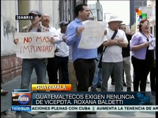 Piden que Vicepresidenta de Guatemala renuncie por caso de fraude