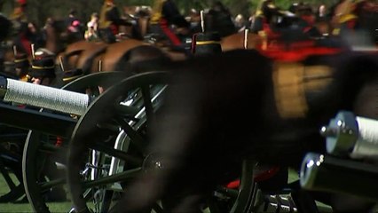 Gun salute to mark the Queen's birthday