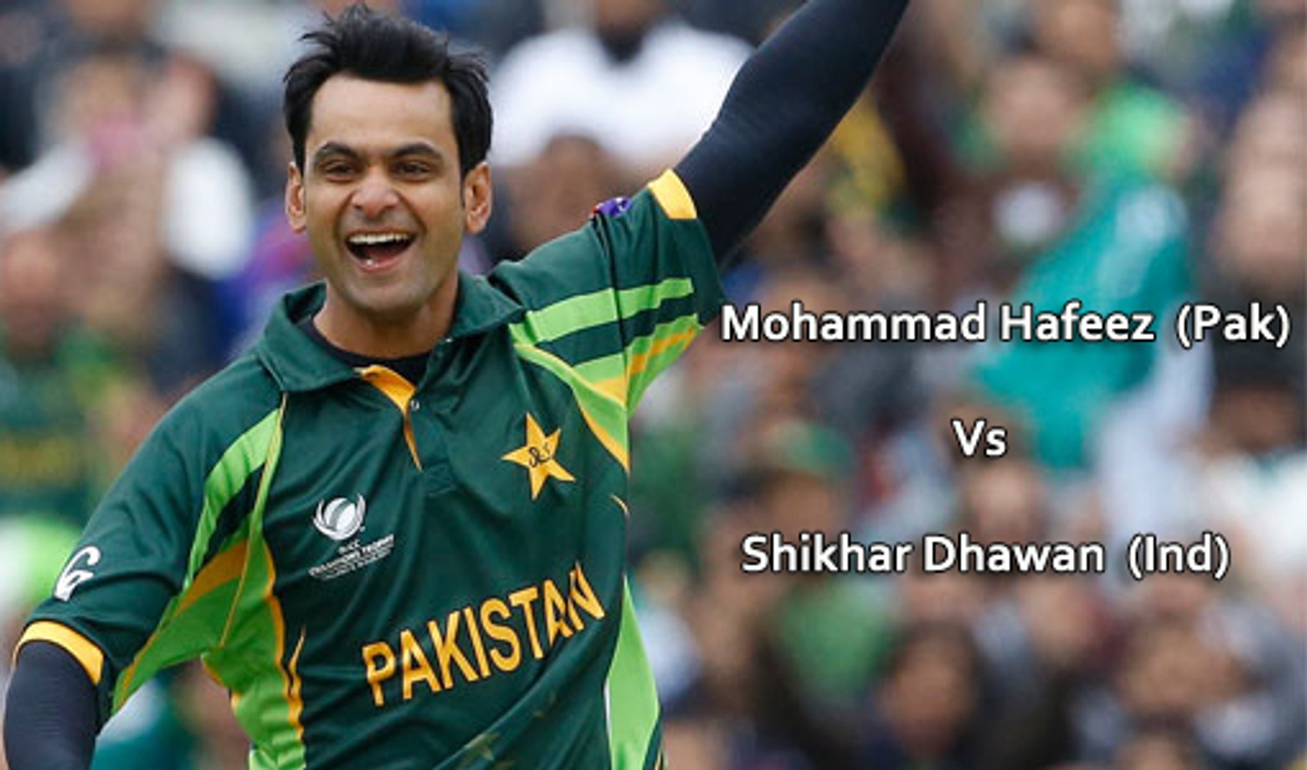 Mohammad Hafeez  (Pak) Vs Shikhar Dhawan  (Ind)  ' HD ' - Superb Bowling by Professor