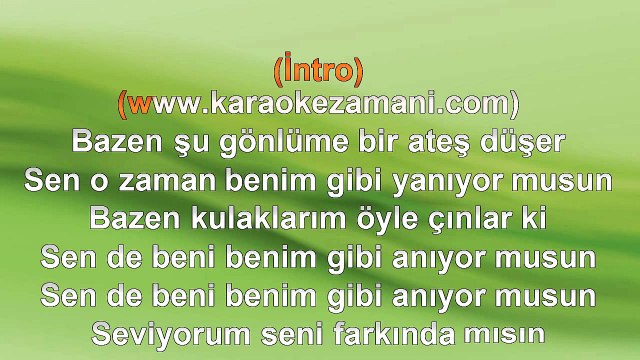 Demet Akalın - Farkında Mısın - (2012) TÜRKÇE KARAOKE