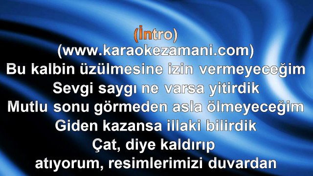 Demet Akalın - Giderli Şarkılar - (2013) TÜRKÇE KARAOKE