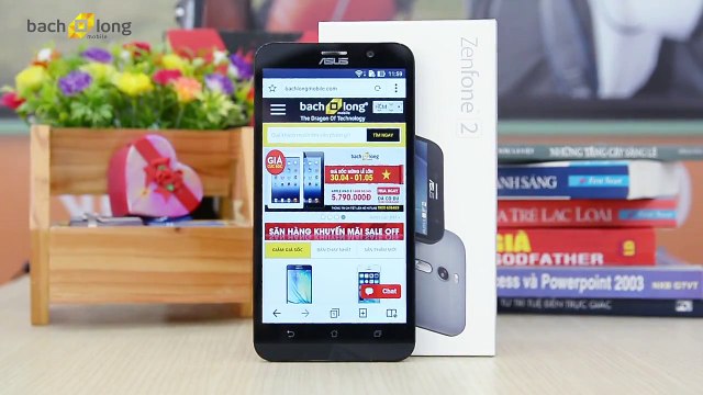 Đập hộp Asus Zenfone 2 Ram 4GB tại Bạch Long Mobile