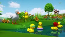 Five Little Ducks Nursery Rhyme With Lyrics Cartoon Animation Rhymes and Songs for Kids