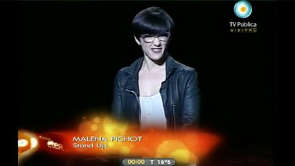 Malena Pichot haciendo Stand Up en los Premios Eter 2011