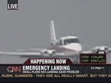 CNN  Emergency Landing, Busted Nose Gear