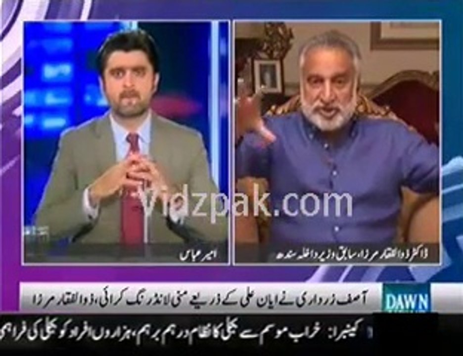 آصف علی زرداری نے ایان علی کےذریعے منی لانڈرنگ کرائ،  ذوالفقار مرزا