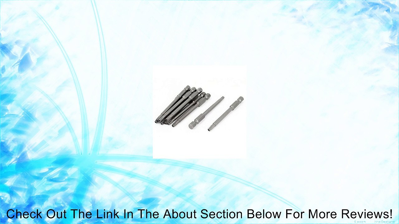 T20 1/4" Hex Shank Magnetic Security Torx Screwdriver Bits Gray 10pcs Review