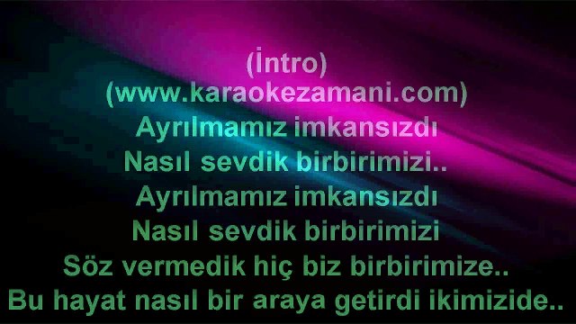Deniz Seki - Hayallerim Hayal Oldu - 2011 TÜRKÇE KARAOKE