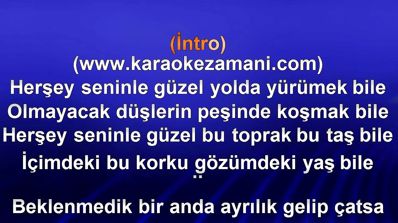 Deniz Seki - Herşey Seninle Güzel - 2011 TÜRKÇE KARAOKE