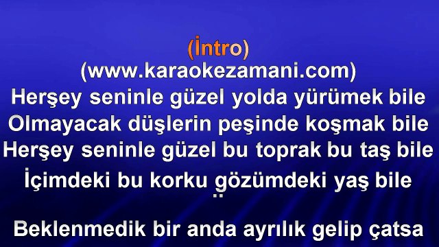 Deniz Seki - Herşey Seninle Güzel - 2011 TÜRKÇE KARAOKE