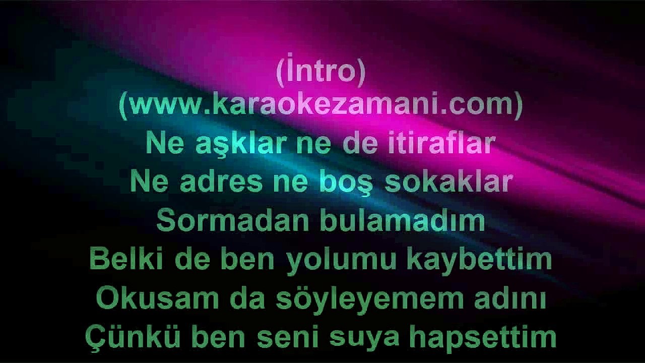 Deniz Seki - Suya Hapsettim - 2011 TÜRKÇE KARAOKE