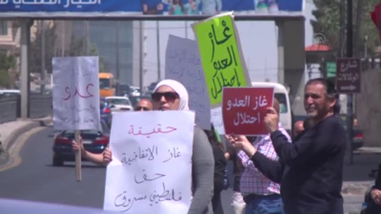 Ürdün'de "İsrail Doğal Gazı" Protestosu