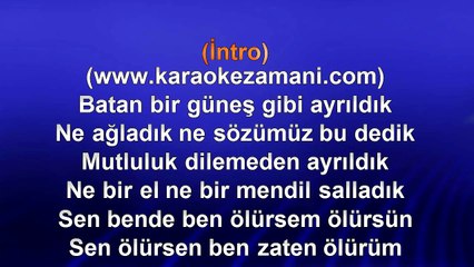 Destan - Ben Ölürsem - 2001 TÜRKÇE KARAOKE