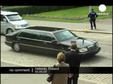 Russian Prime Minister Vladimir Putin arrives in Finland