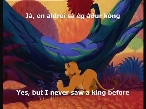Lion King (icelandic) I Just Can't Wait To Be King +subs