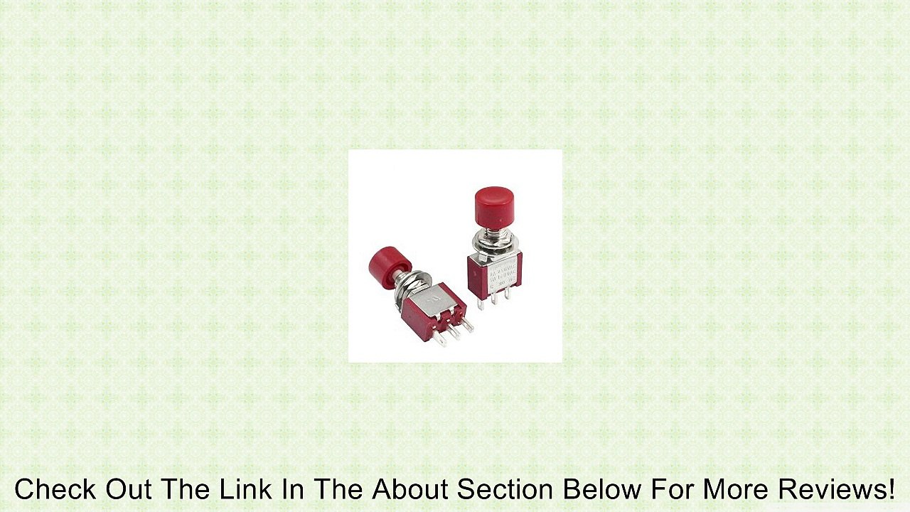2pcs AC250V 2A 120V 5A 3Terminals 1P2T Red Cap Button Toggle Switch Review