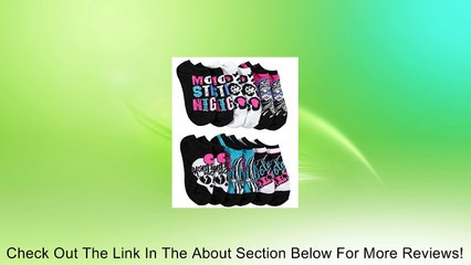 Monster High Girls' "Gore-Geous" 5-Pack No-Show Socks Review