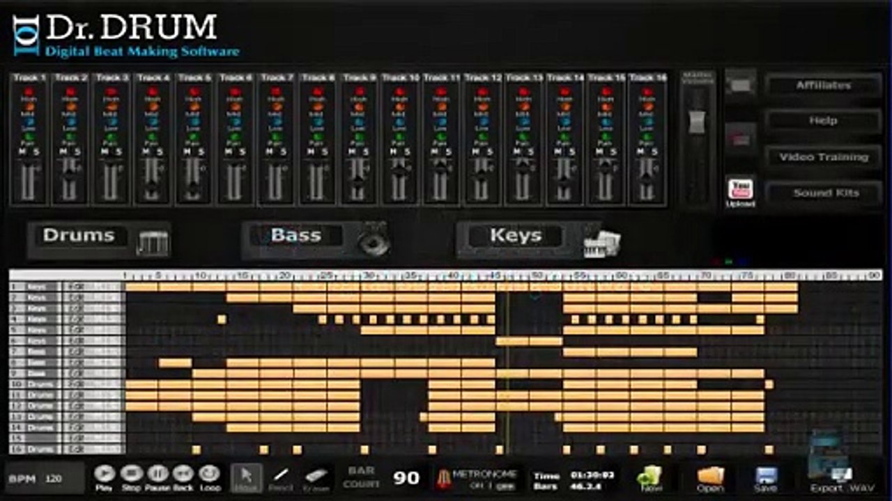 Dr Drum quick easy guide how to make beats