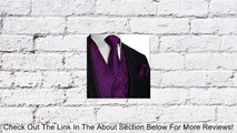 Crown Jewel Purple Paisley Tuxedo Vest Set Review