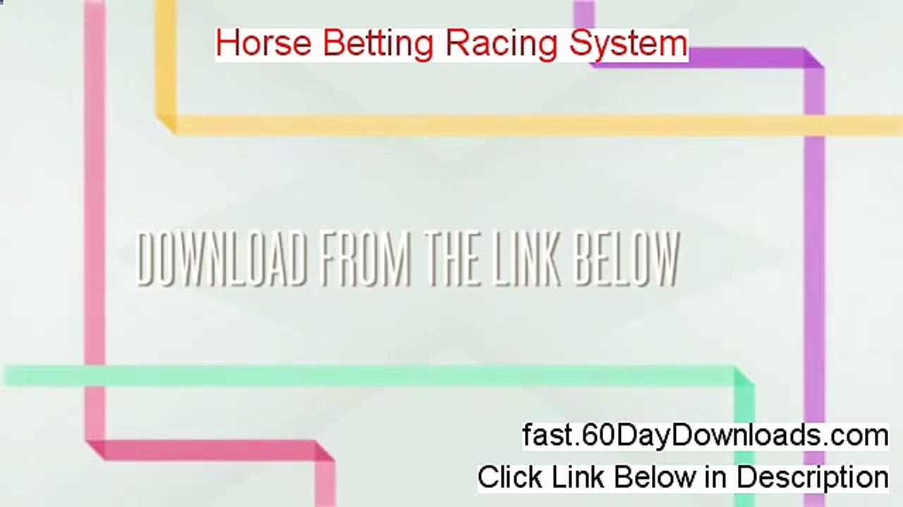Horse Betting Racing System - Horse Racing Betting Systems Free