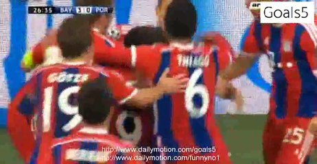 Robert Lewandowski Goal Bayern 3 - 0 Porto Champions League 21-4-2015