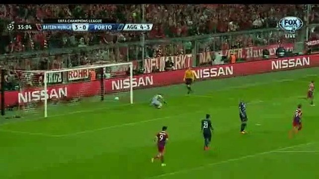 Bayern Munchen v. Porto 4-0 Thomas Muller goal 21.04.2015
