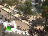 Greece Molotov Rampage: Protesters lob petrol bombs at police